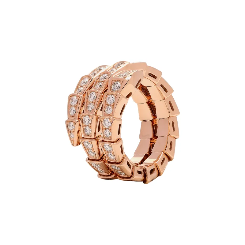 BVLGARI 18K Rose Gold Rings Women's Rose Gold-0