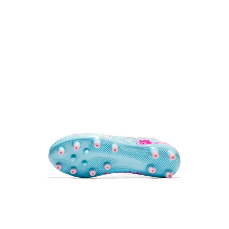 Kuding Soccer Shoes Unisex Low Top Pink/White Gray/White/Neon Green-2