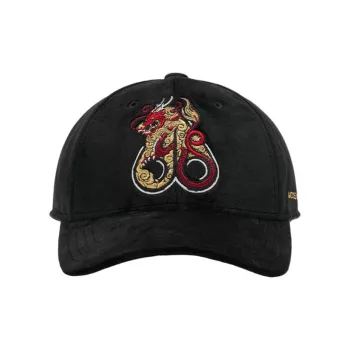 Moose Knuckles Polyester Baseball Caps Unisex Black