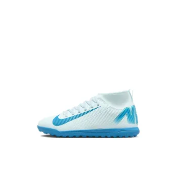 Nike Assassin Series Slip Resistant And Breathable Mid Top Kids' Soccer Shoes White Blue Kids'