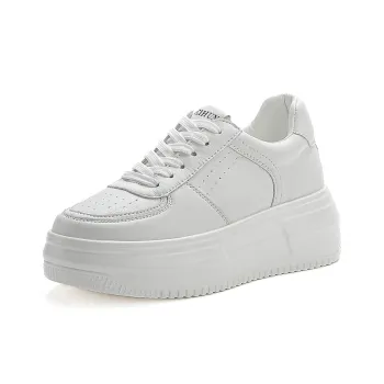 REIHUNG Slip Resistant Water Resistant Cushioned Wear Resistant Height Increasing Low Top Skateboard Shoes Women's