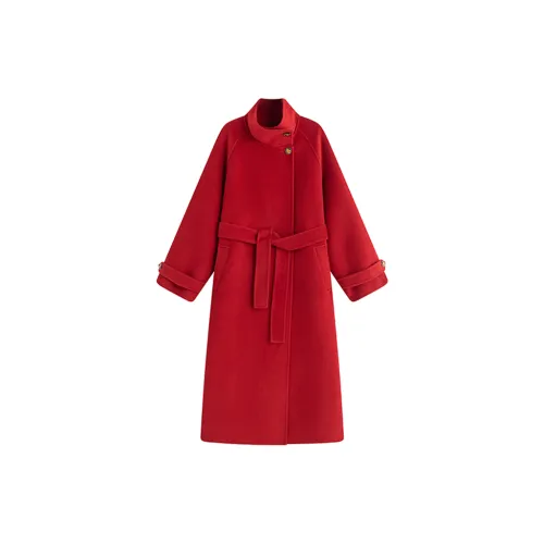 MOSIIMORII Coats Women's Christmas Red