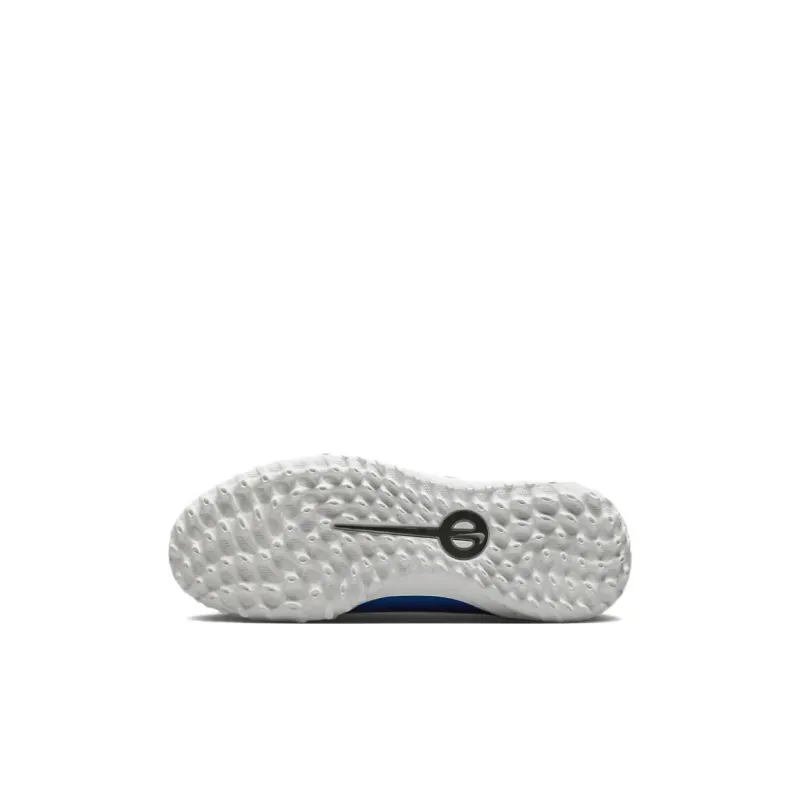 Nike Tiempo Legend 10 Anti Slip Wear Resistant Low Top Kids' Soccer Shoes Blue White Kids'-5