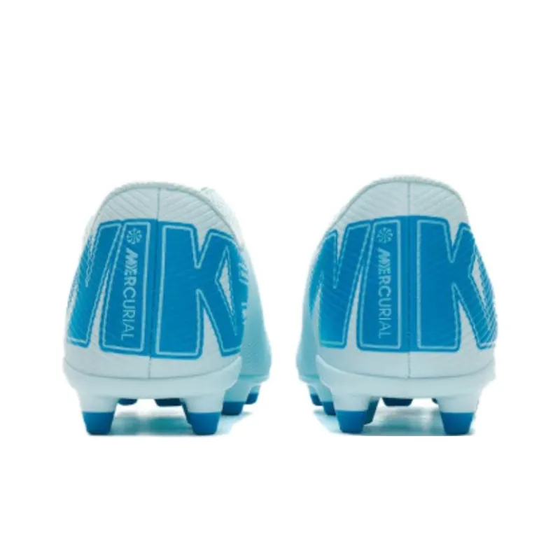 Nike Anti Slip Wear Resistant Low Top Kids' Soccer Shoes Blue Teenagers-5