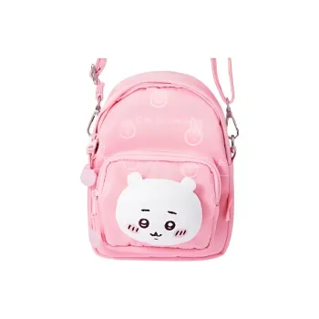 MINISO Polyester Crossbody Bag, Shoulder Bag Unisex Pink/Blue/Yellow