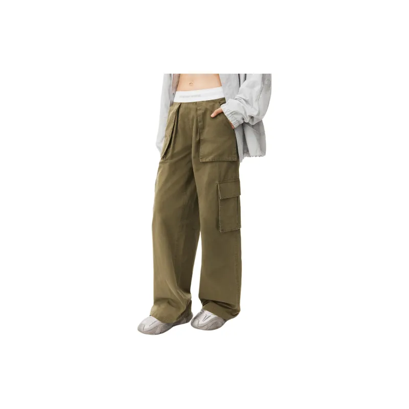 Alexander Wang Cargo Pants Women's Army Green-2