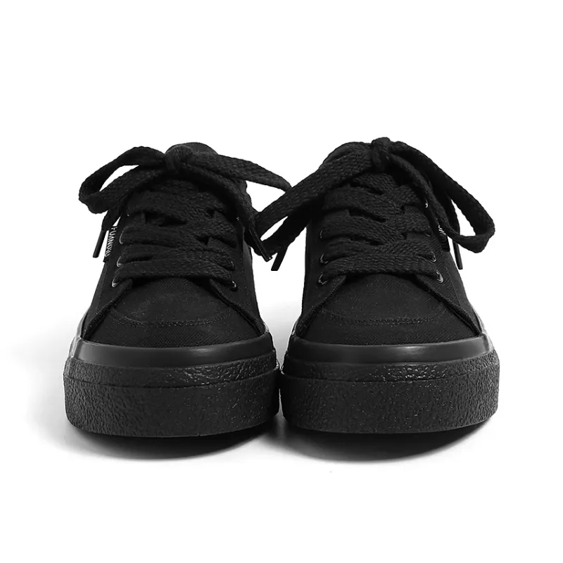 HUANQIU Anti Slip Wear Resistant Low Top Skateboard Shoes Women's-3