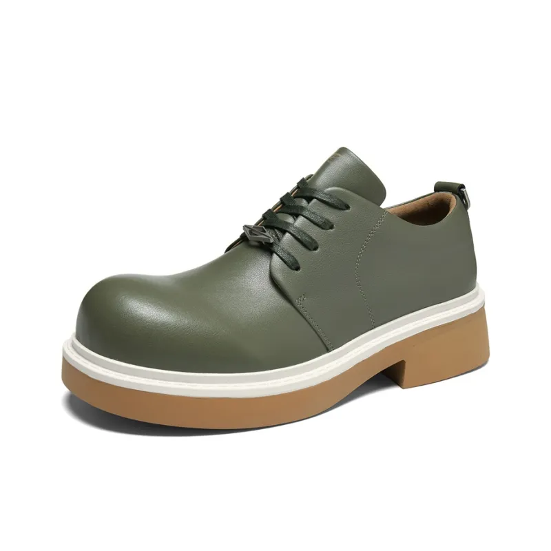 SEPTWOLVES Men's Casual Shoes Men Low Top Black/Coffee/Green-16