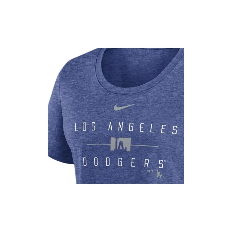 Nike Los Angeles Dodgers Knockout Team Stack Women's Nike Mlb T-Shirt-3