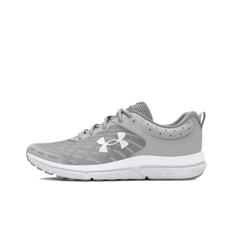 Under Armour Charged Assert 10 Anti Slip Wear Resistant Low Top Running Shoes Men's Gray-0