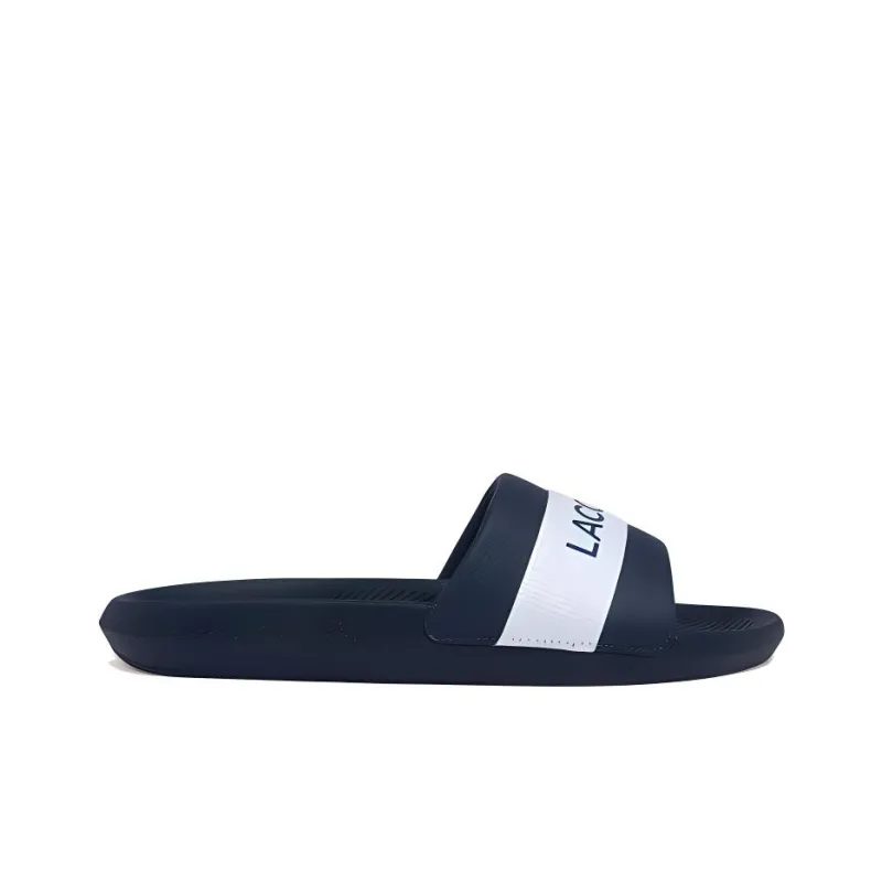LACOSTE Slide Slippers Men's Marine Blue/White-1