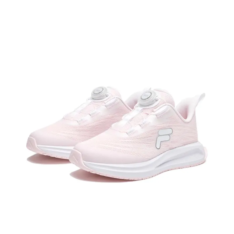 FILA KIDS BOA Abrasion Resistant Low Top Kids' Training Shoes Pink White Unisex-2