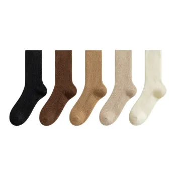 PLANDOO Mid-Calf Socks Women's 5 Pack