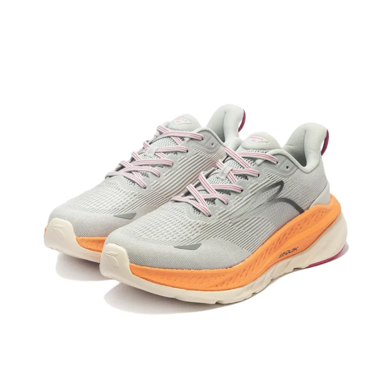 361° Wear Resistant Slip Resistant Low Top Casual Running Shoes Men's Gray Orange-2