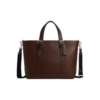 COACH Cow Leather Tote Bag, Shopping Bag, Shoulder Bag, Crossbody Bag, Handbag Large Size Unisex
