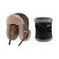Coffee-Fleece-Lined Two-Piece Set