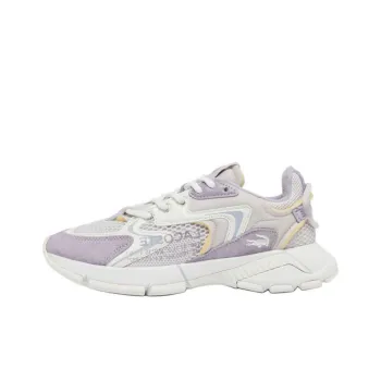 LACOSTE Slip Resistant Low Top Casual Shoes Women's Purple