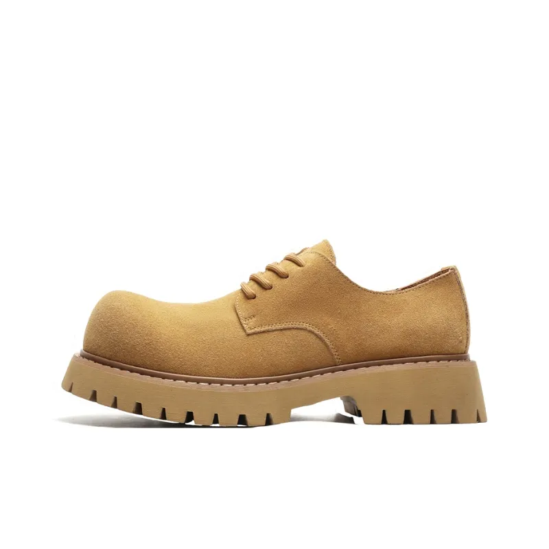 PAVEA Anti Slip Wear Resistant Low Top Casual Shoes Men's Yellow-1