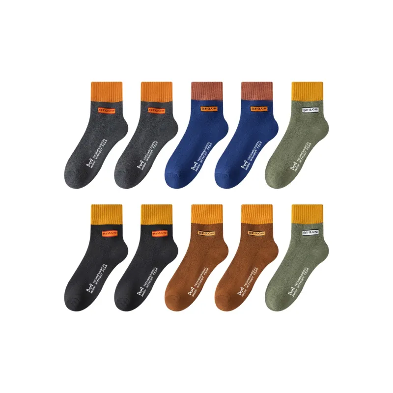 MIIOW Mid-Calf Socks Men's Combo Set-52