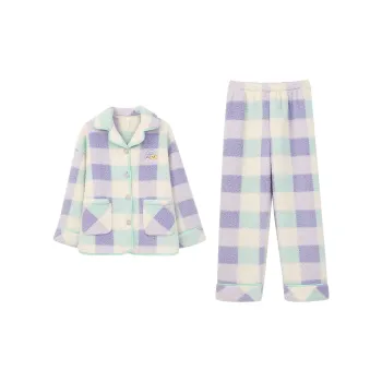 Aannsfam Pajama Set Women's Iris Purple