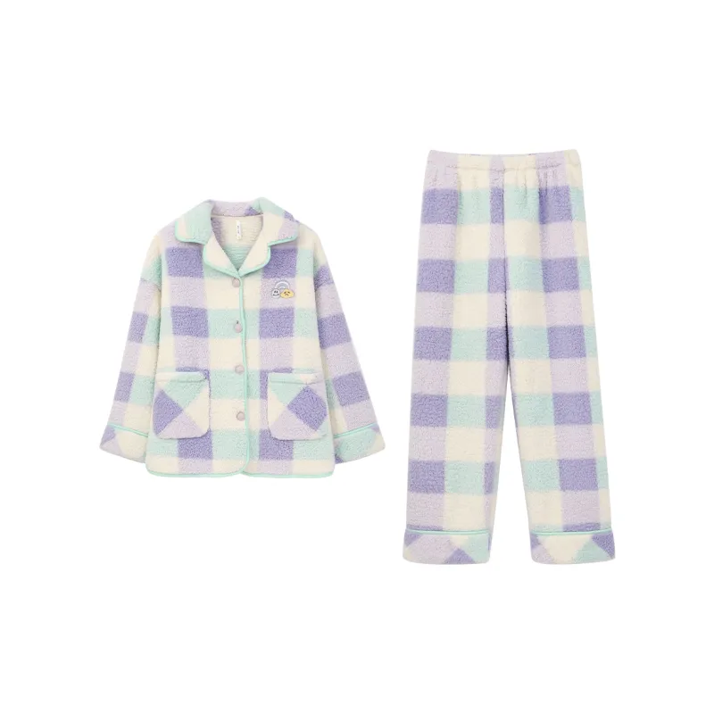 Aannsfam Pajama Set Women's Iris Purple-0