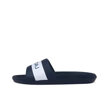 LACOSTE Slide Slippers Men's Marine Blue/White