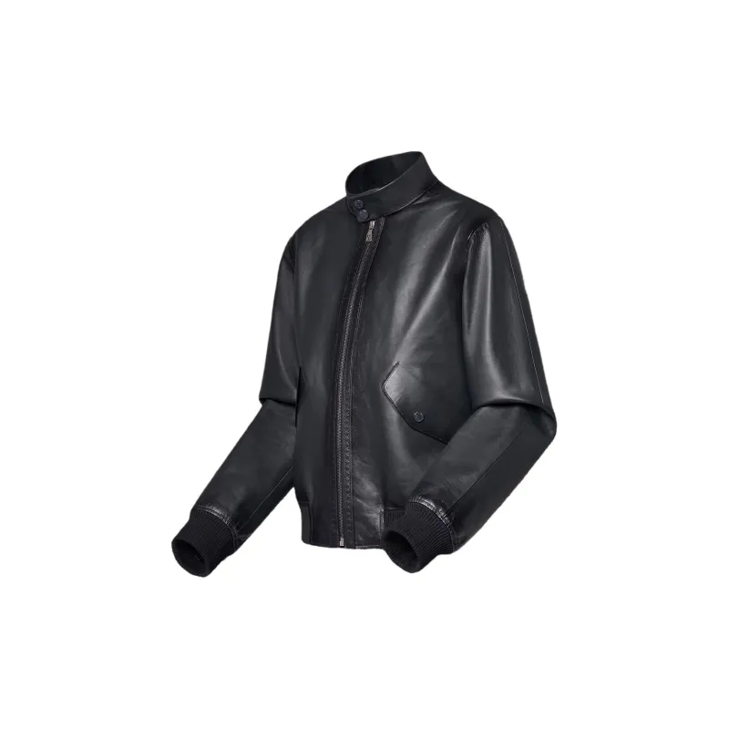 LOUIS VUITTON Leather Harrington Jacket-2