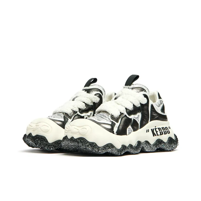 KEDDO Paint Is Not Dry Low Top Chunky Sneakers Unisex-14