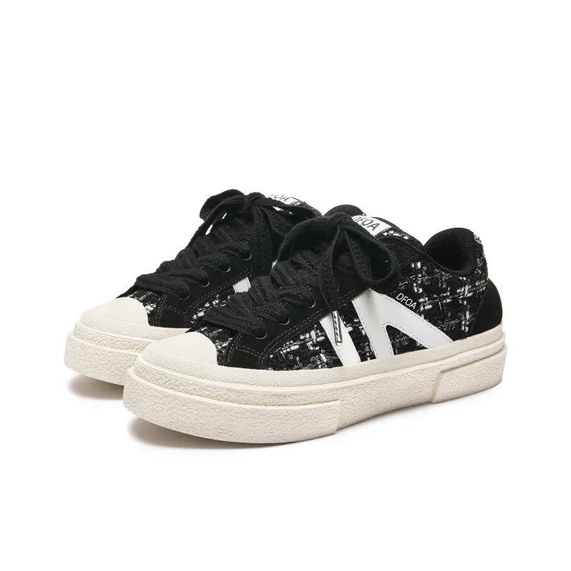 DFOA Low Top Skateboard Shoes Unisex Black-2