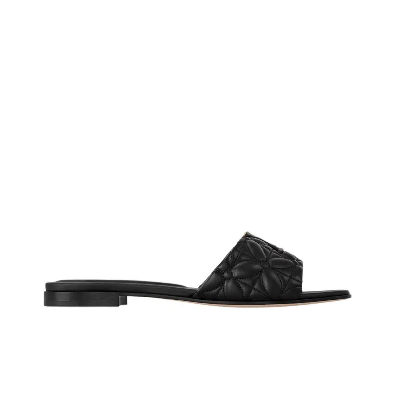 LOUIS VUITTON Capri Slide Slippers Women's Black-1