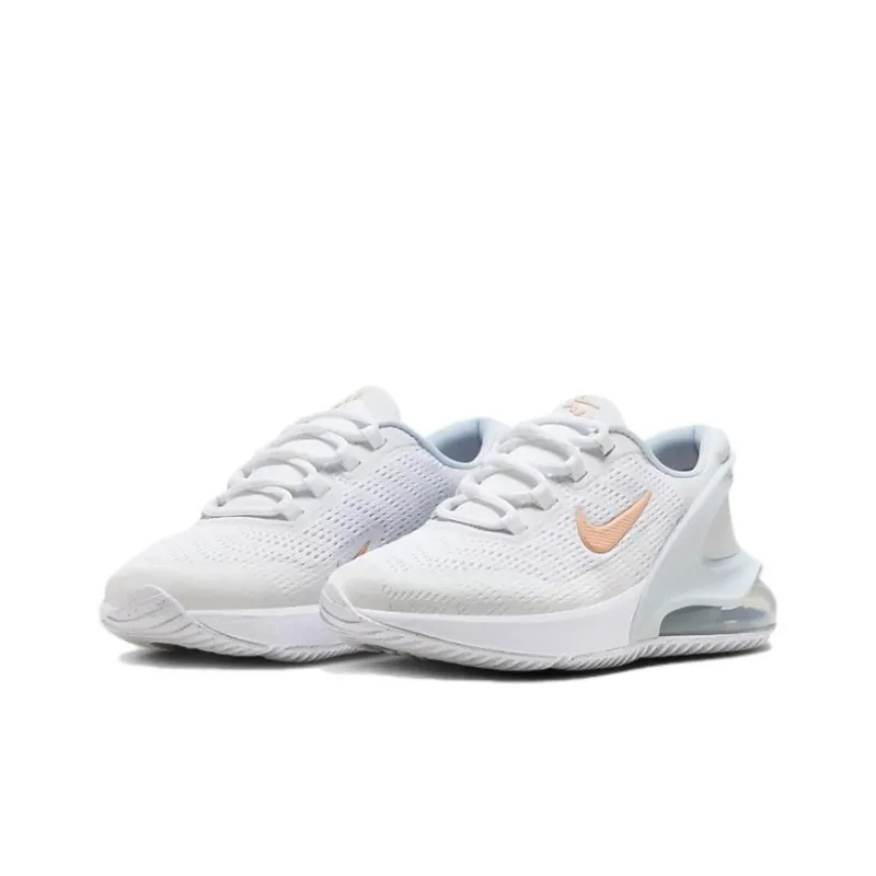Nike Air Max 270 Cushioning And Breathable Low Top Kids' Running Shoes White Teenagers-2