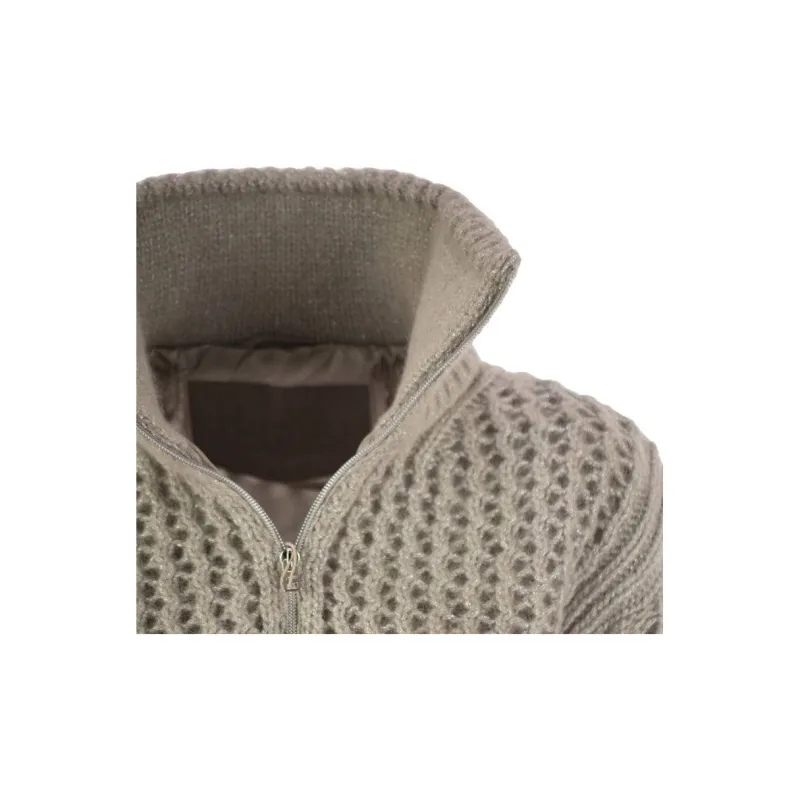 HERNO Resort High Neck Zip Up Cardigan-3