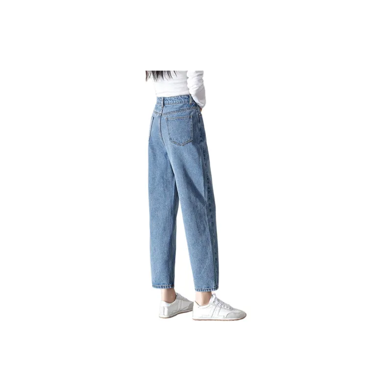Mo Han Yi Mei Jeans Women's Blue-1