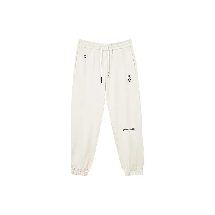 JACK JONES· Jack&Jones X Lakers Nba Knitted Sports Pants Men's Stone Gray-1