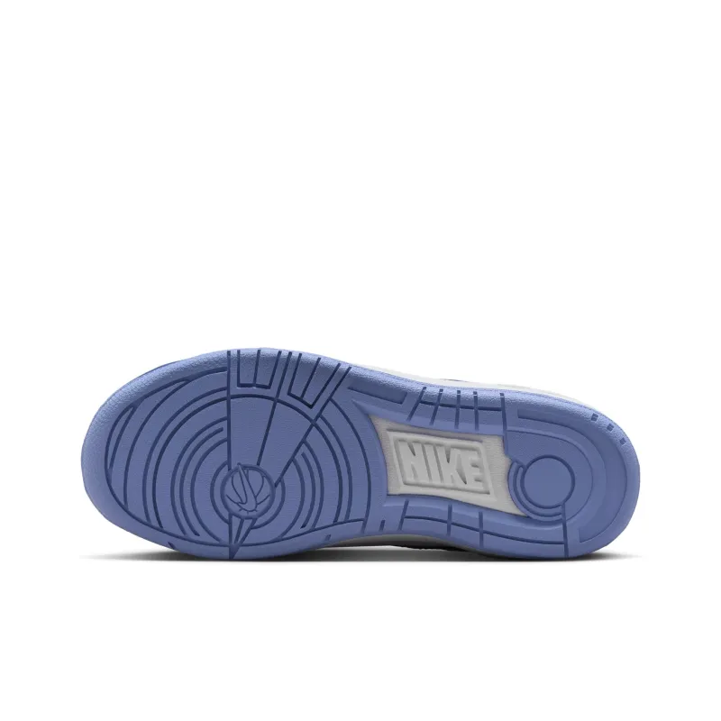 Nike Full Force Anti Slip Wear Resistant Low Top Kids' Skateboarding Shoes White Blue Black Unisex-5