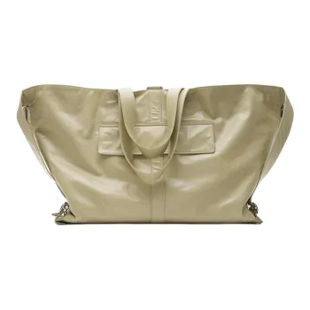 Burberry Calfskin One Shoulder Handbag Tubas Women's Hunter Beige