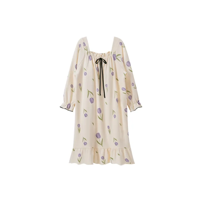 OUSHIBO Nightgown Women's Apricot-0