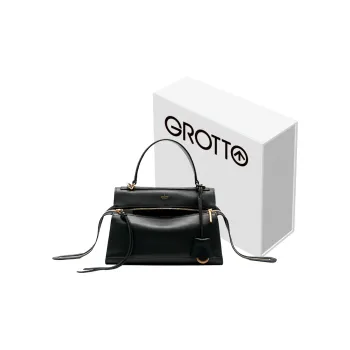 GROTTO Saddle Calfskin Handbag, Shoulder Bag, Crossbody Bag, Large Capacity Briefcase Regular Unisex Multicolor