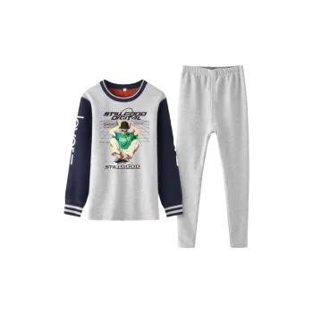 Lan Miao Thermal Set Men's Green Clad Boy