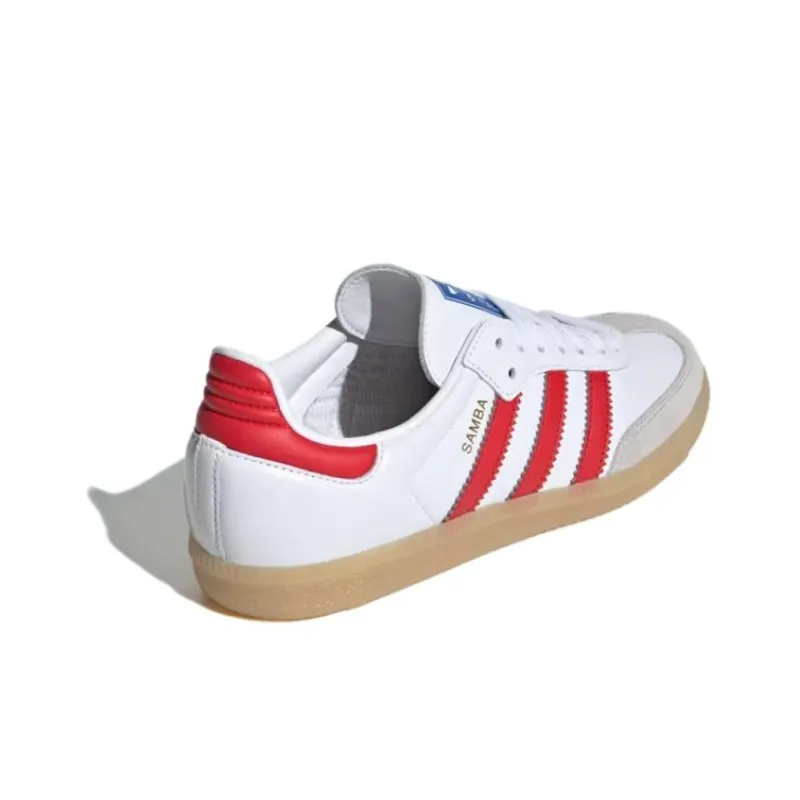 Adidas Samba OG J 'White Collegiate Red Gum'-2