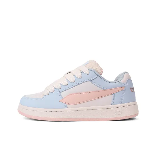 GLO BULL Skateboard Shoes Unisex Low-Top Rice Light Moon Pink