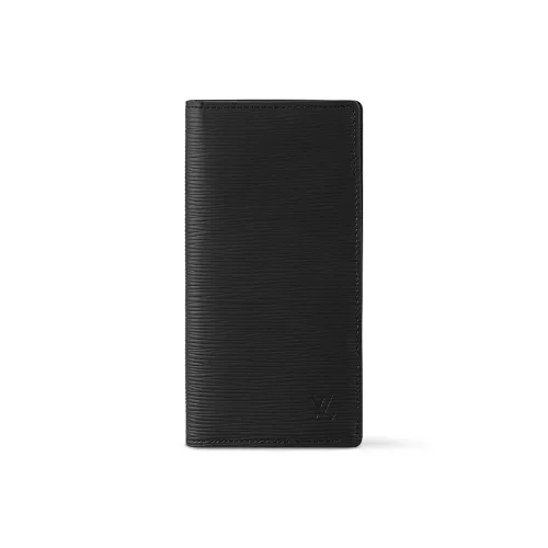 LOUIS VUITTON Brazza Monogram Heritage Coated Canvas Wallet Mens Ecru
