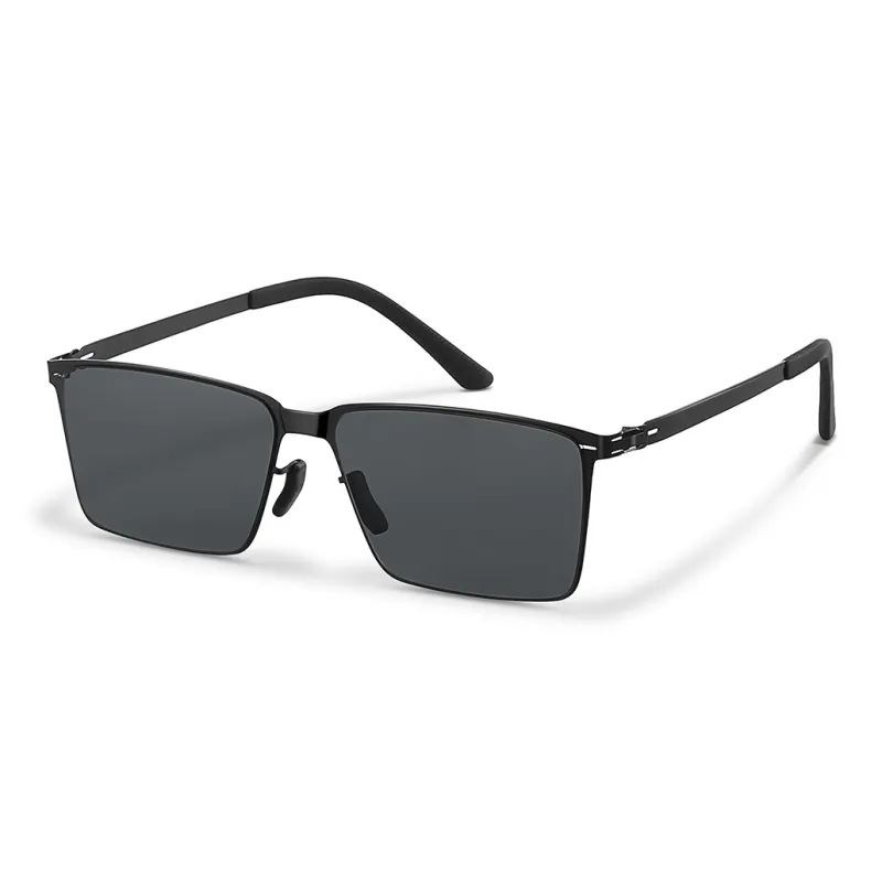 HELMER Alloy Square Sunglasses Unisex-0