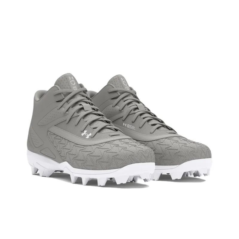 Under Armour Leadoff Non slip Lightweight High Top Training Shoes Men's Gray-2