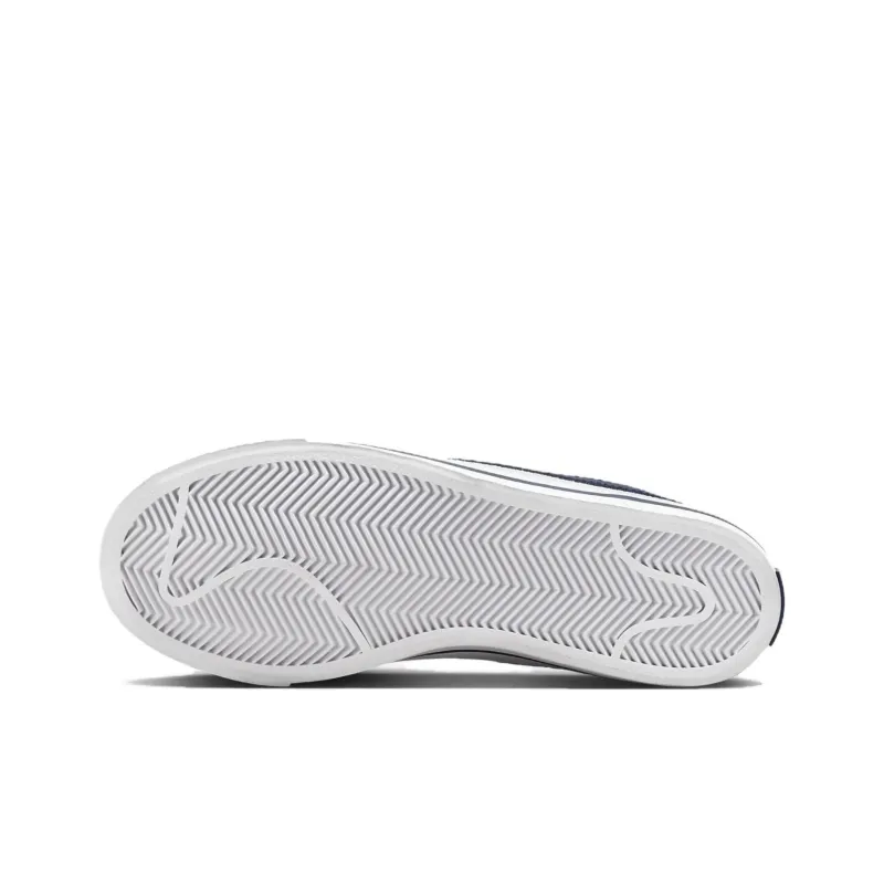 Nike Court Legacy Low Top Kids' Skateboarding Shoes White Blue Unisex-4