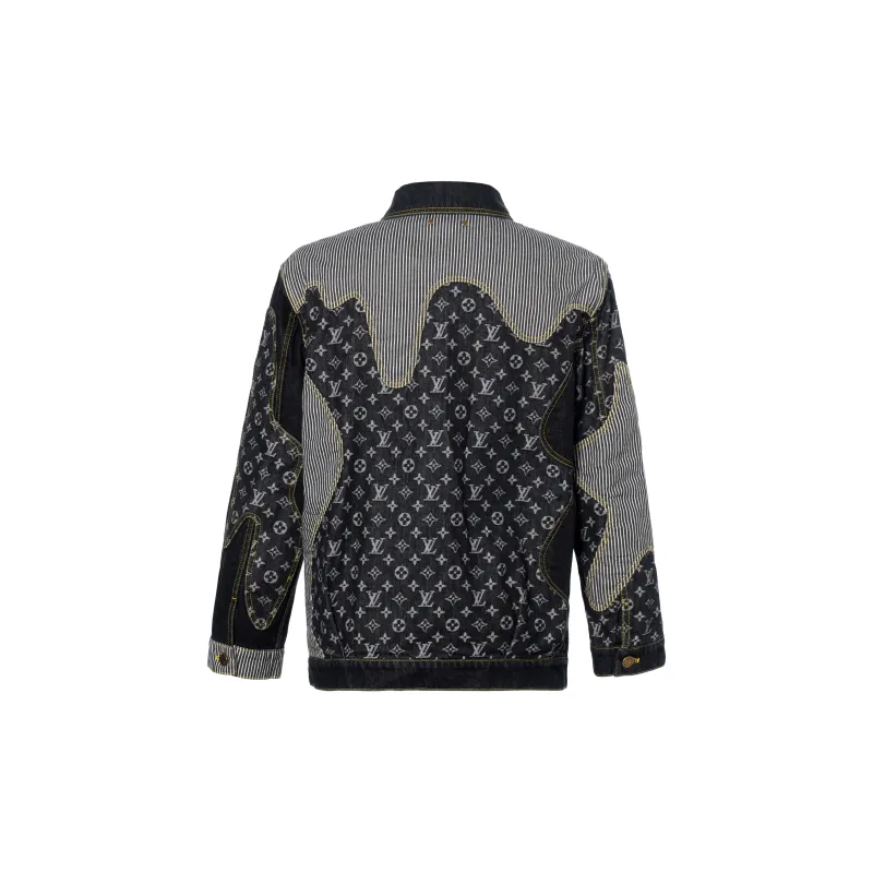 LOUIS VUITTON X Nigo Monogram Crazy Denim Workwear Jacket-1