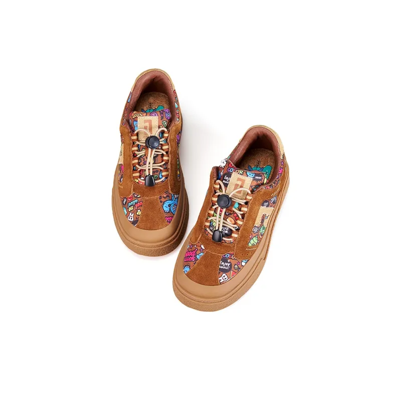 Joy&Mario Height Increasing Low-Top Skateboard Shoes Women's-7