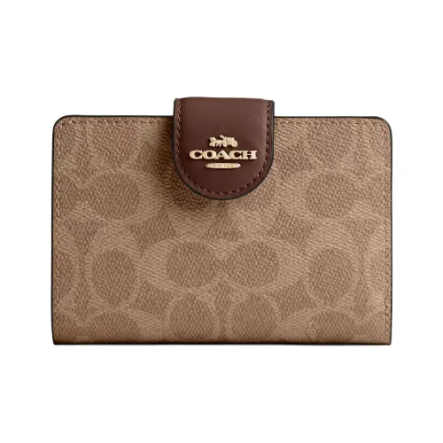 COACH Signature Wallets Tan Brownish