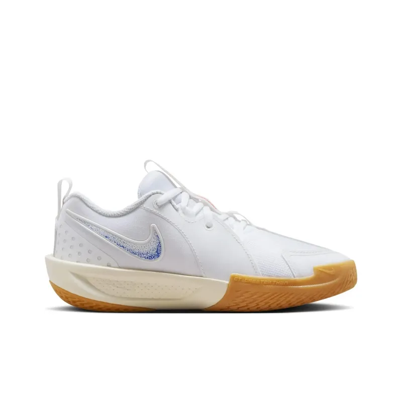 Nike Air Zoom G.T. Cut 3 Cushioning, Wear Resistant Low Top Children's Basketball Shoes White Blue Yellow Unisex-2