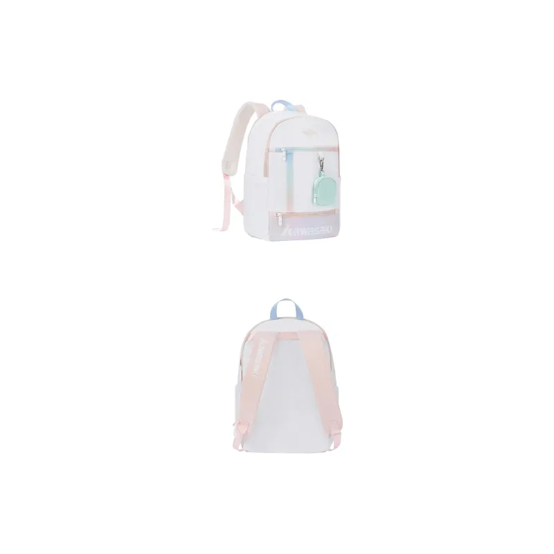 Kawasaki Fabric Backpack Regular Unisex Brightening Pink White-4